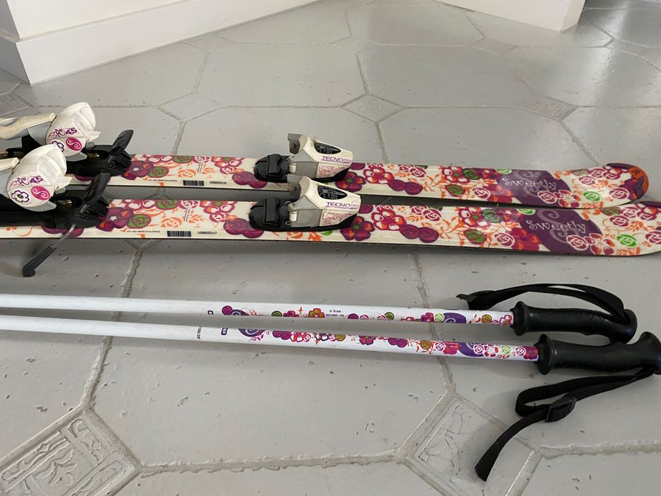 Narty TecnoPro Sweetly 120cm z kijkami