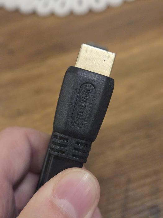 Kabel HDMI Prolink High Speed z Ethernet – Płaski, 5m, 24K Gold