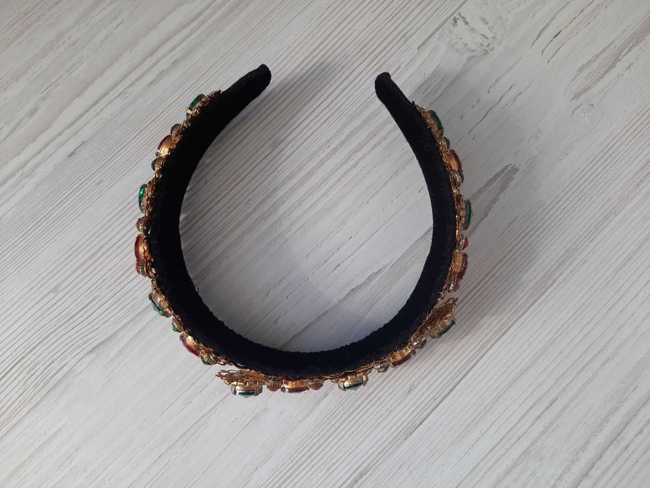 Обруч тиара корона ободок камни стразы Dolce Gabbana Дольче габбана