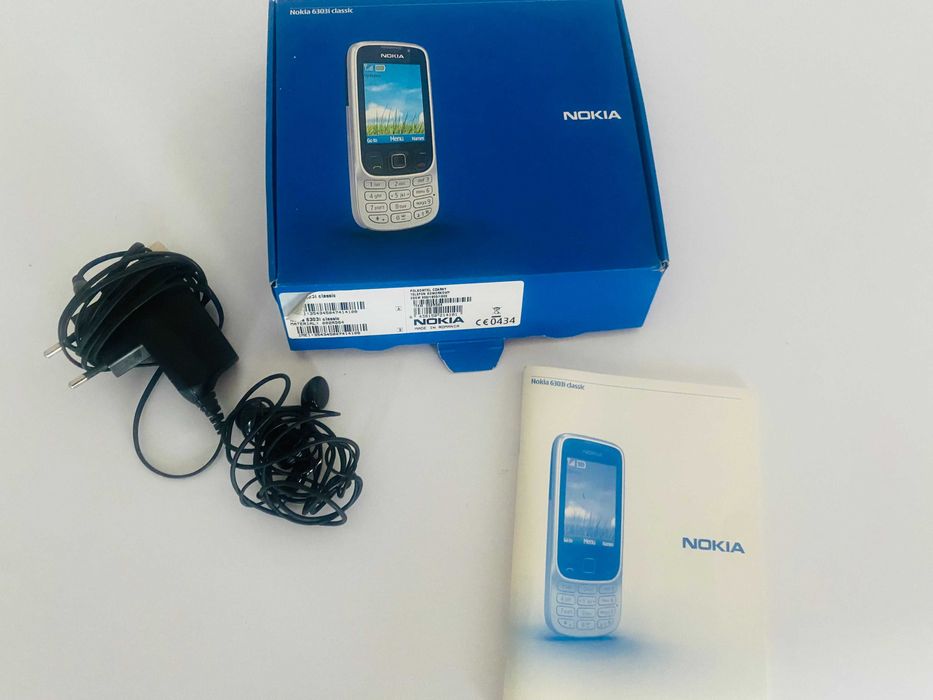Nokia 6303i classic Słuchawki Ładowarka pudełko Komplet oryginał