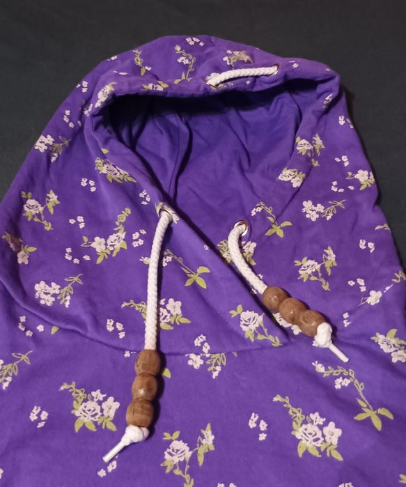Bluza fioletowa z kapturem