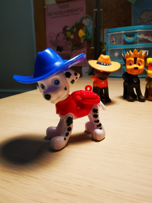 Bonecos em PVC da Patrulha Pata