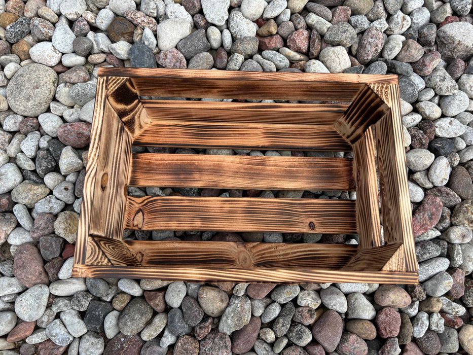 Koszyk ratunkowy drewniany opalane drewno na wesele ślub 1 sztuka