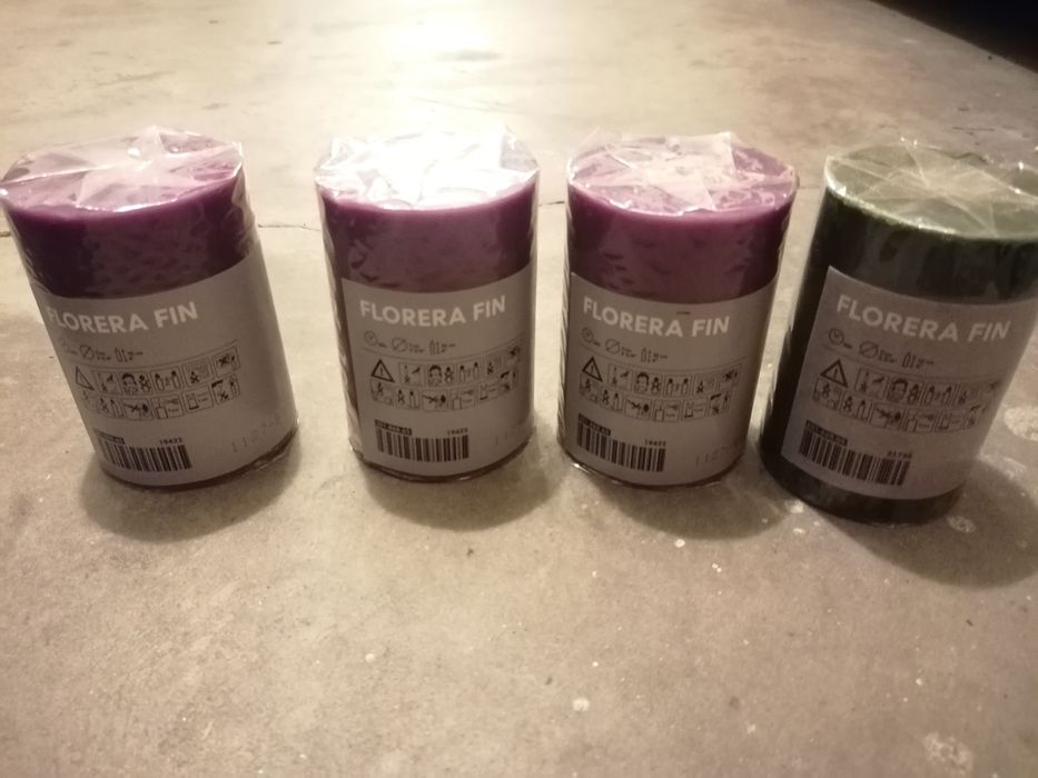 Velas e areia decorativa Ikea