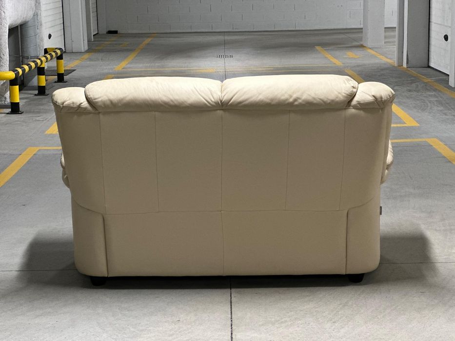 Conjunto 2 Sofás Château d’Ax em Pele Genuína – 2 + 3 Lugares – 2 Relax