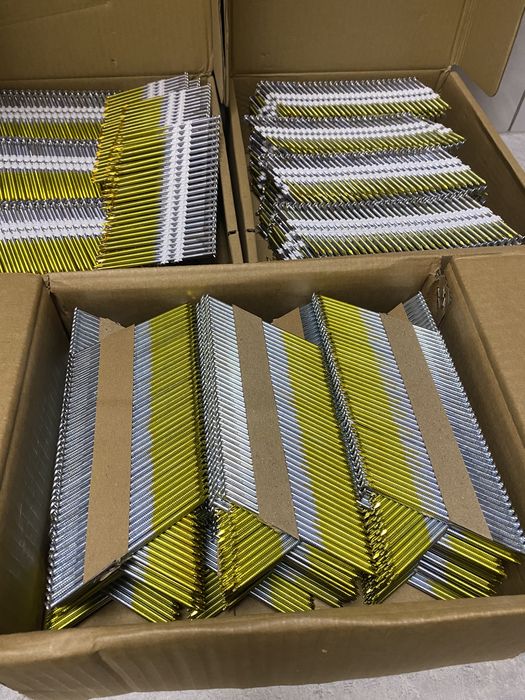 Цвях під нейлер 50/65/75/90мм в асортименті кут 21-30/34 пластик/папір