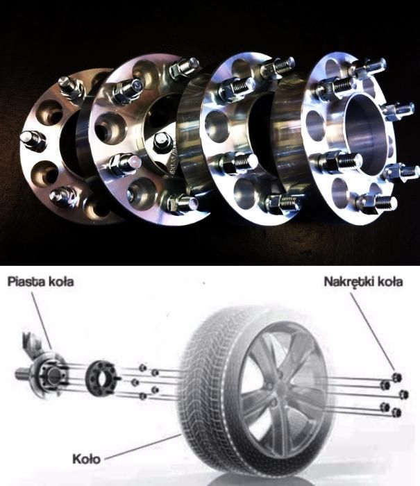DYSTANSE /flansze do poszerz osi JEEP CHEROKEE GRAND LIBERT 30,40,50mm