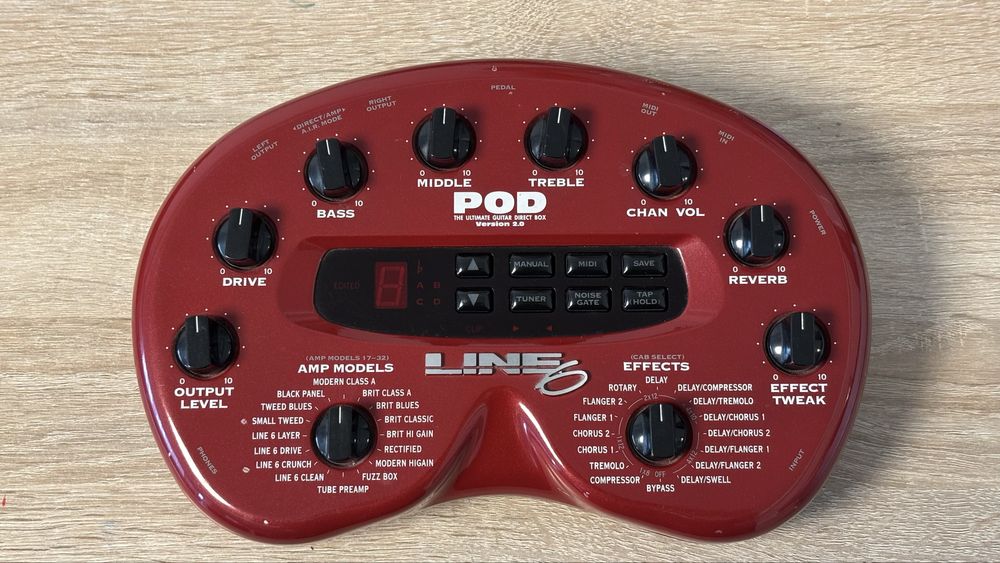 Multiefekt gitarowy Line 6 POD 2.0 + Footswitch FB4