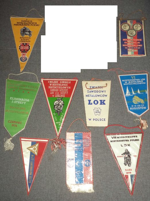 Proporczyk LOK , motocross , wyścigi motocyklowe