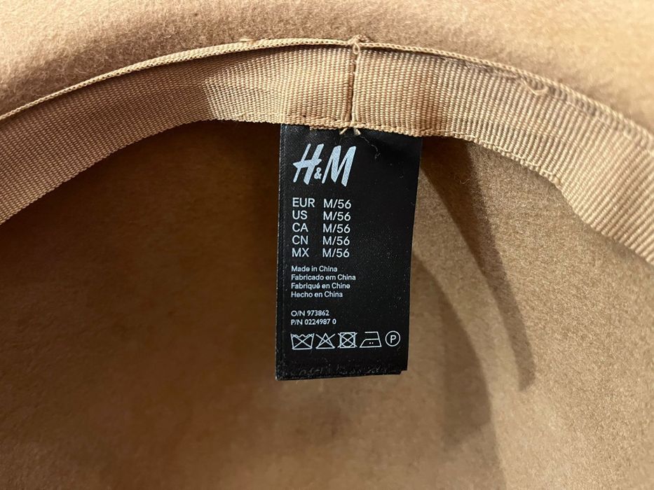 Kapelusz wełniany damski brązowy