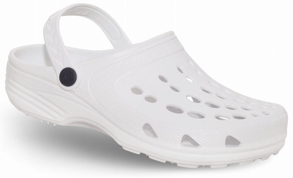 Damskie klapki kroksy lekkie piankowe EVA białe medyczne 38/39