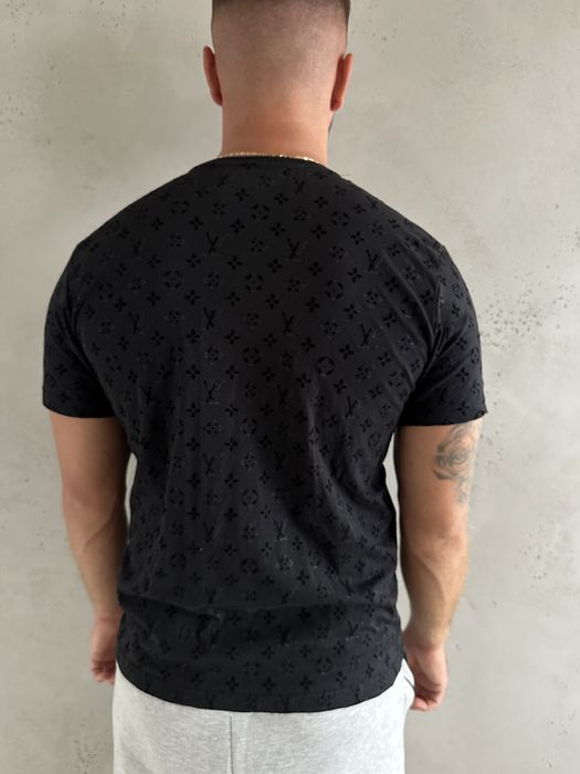 Tshirt czarny logo zamsz meska bluzka