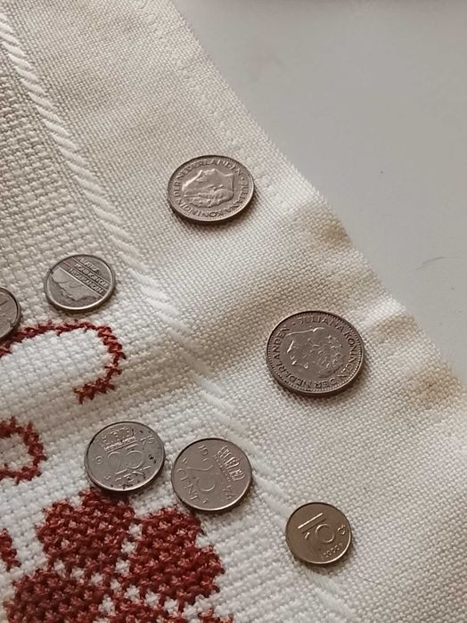 Moedas antigas , pesetas , República do Equador, Holanda , Bélgica