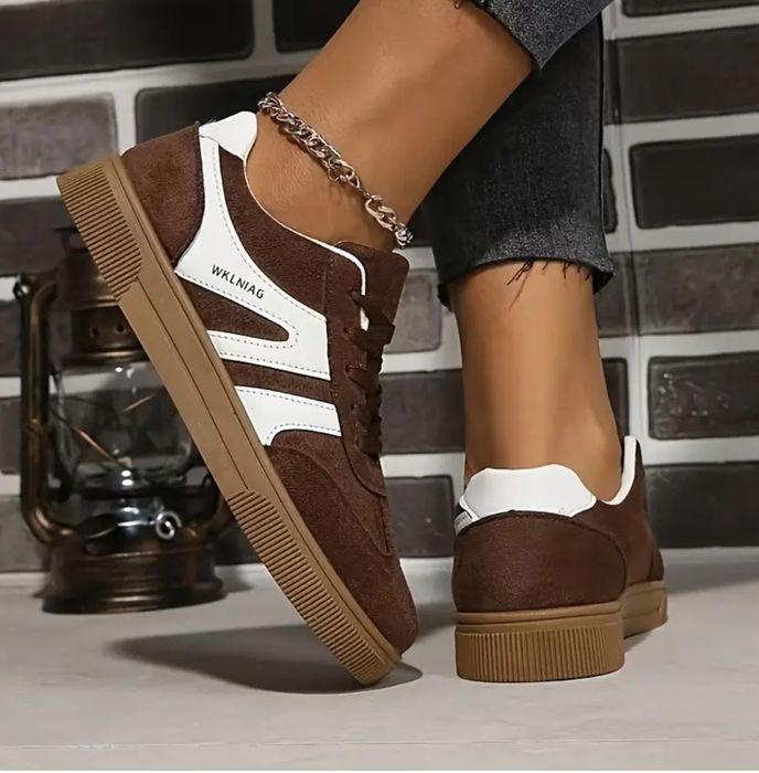 Brązowe sneakersy Damskie 36