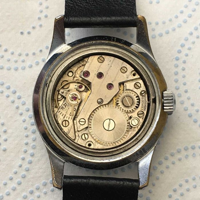 Zegarek vintage DELAWARE 17j Bulls Eye sprawny bez serwisu