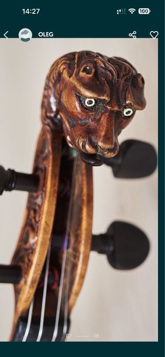 Nikolaus Bergonzi 1764 Скрипка майстрова