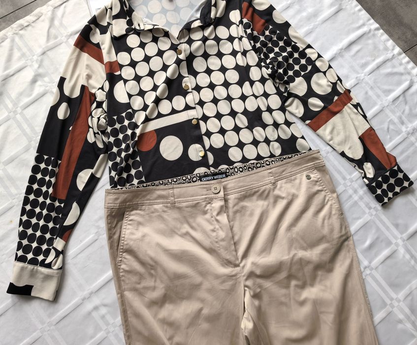 Viralowe spodnie damskie klasyczne marki Gerry Weber rozmiar 46/48
