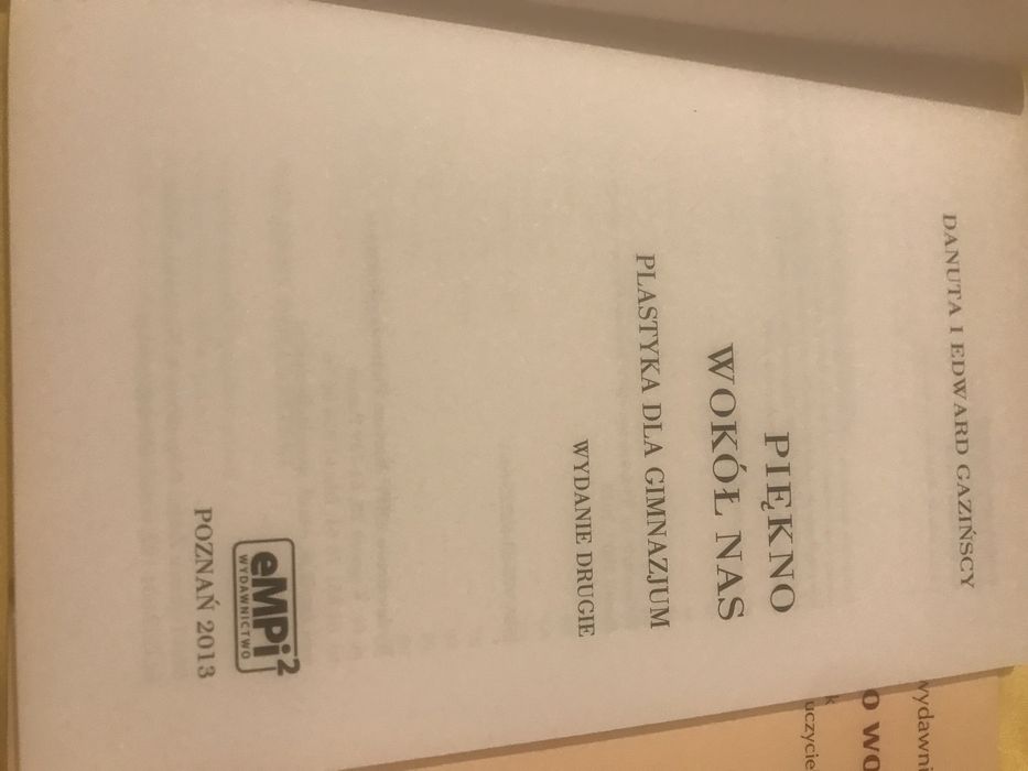 Podręcznik do plastyki - gimnazjum "Piękno wokół nas"