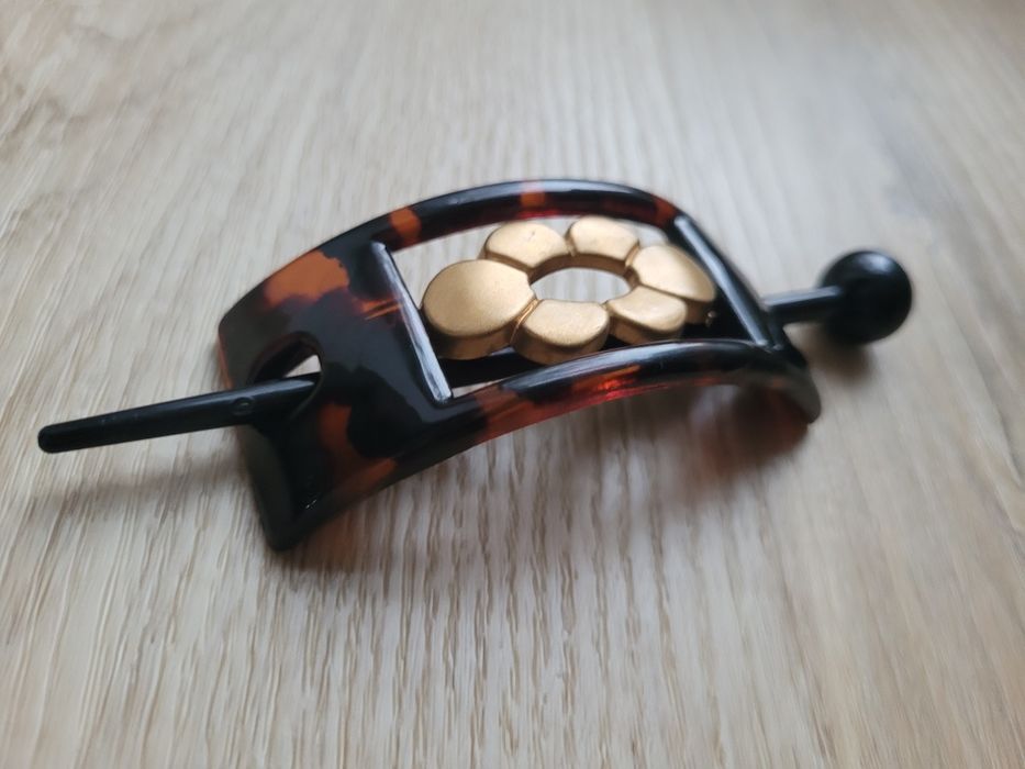 Spinka do koka klamra ze szpilką kwiat