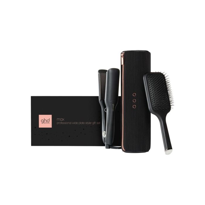 Ghd max Великобританія  лімітка подарочний набір утюжок з широкими пластинами праска для волосся з чехлом та щіткою для волосся
