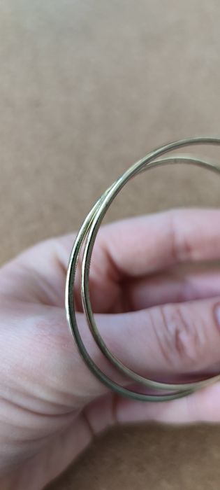 Zestaw kolczyków kwadraty koła srebrny złoty earrings