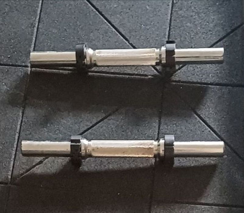 Barras de musculação 28mm e discos