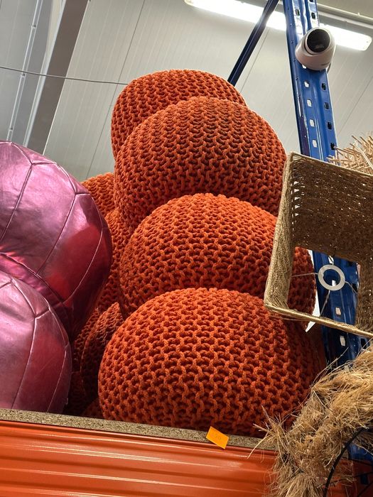 Pufa plecione dziergana (11szt)