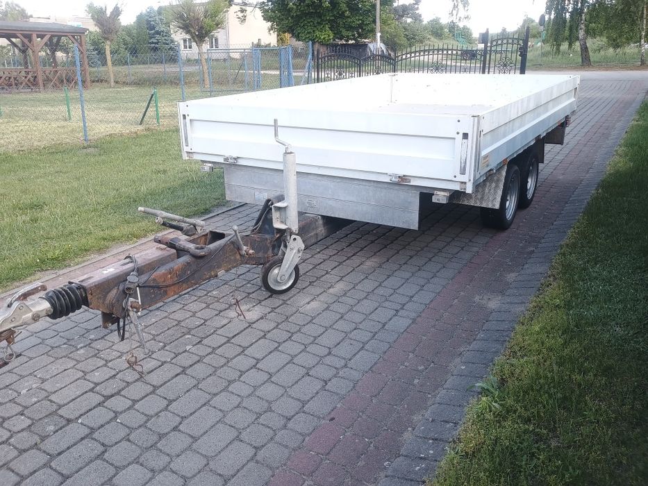 Przyczepa platforma laweta do minikoparki DMC 3500