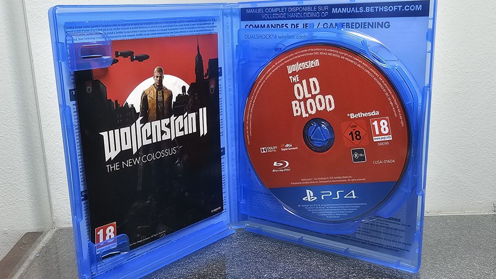 Pack 2X Wolfenstein The New Order The Old Blood PS4 PlayStation 4