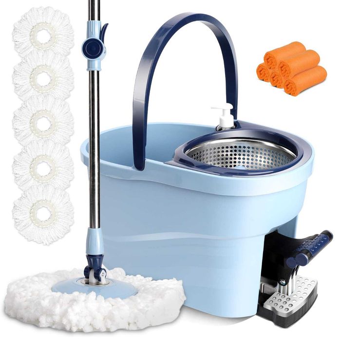 Nowy zestaw mopów / mop / wiadro / szczotka / 6L/ 145cm !9232!