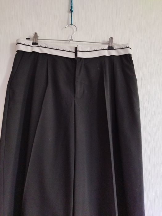 Брюки cotton черные палаццо