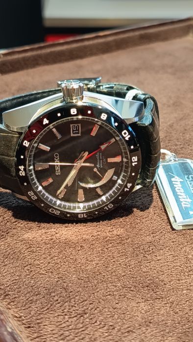 *NOS* FULL SET  Seiko Ananta Spring Drive GMT (SNR021)