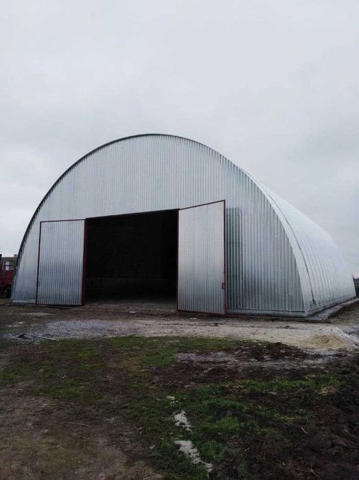 Ангар склад от 2000 грн/м2  с НДС под ключ Каркас арочный 12-20м
