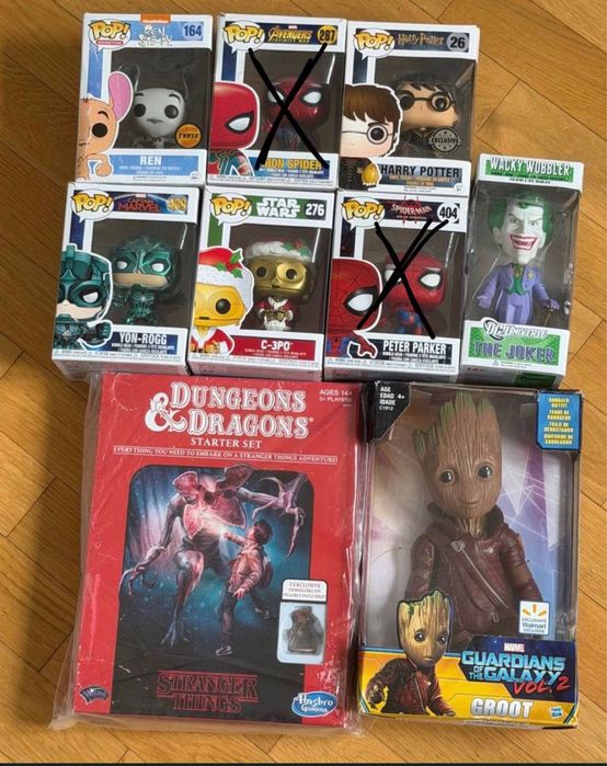 Фігурки Funko Pop: Marvel, Harry Potter, Stranger Things, Star Wars