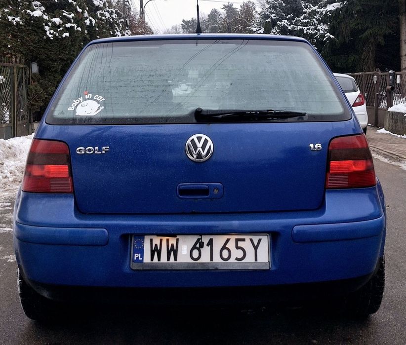 Ładny VW Golf 4 1.6B 100Km Radio 2 Din Bluetooth