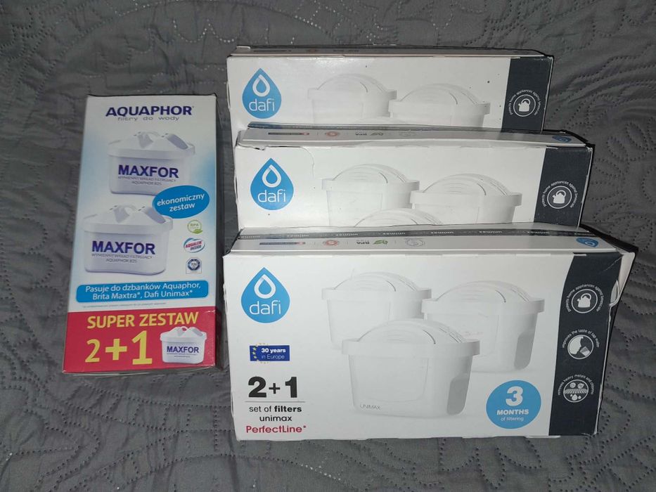 Zestaw filtrów do wody Dafi i inne  - 11szt