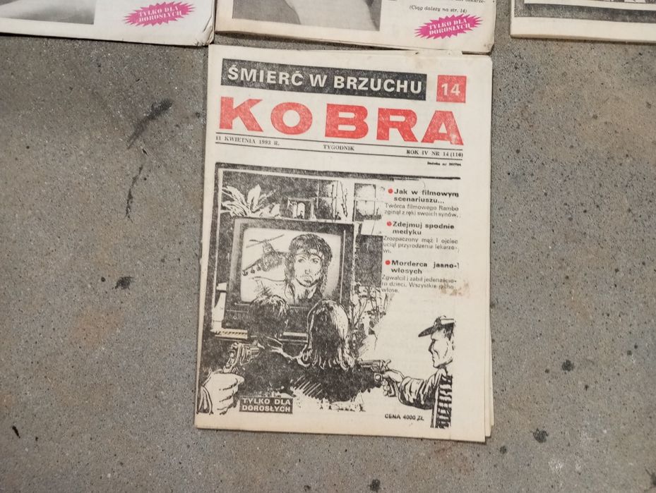 Gazeta czasopismo kobra lata 90