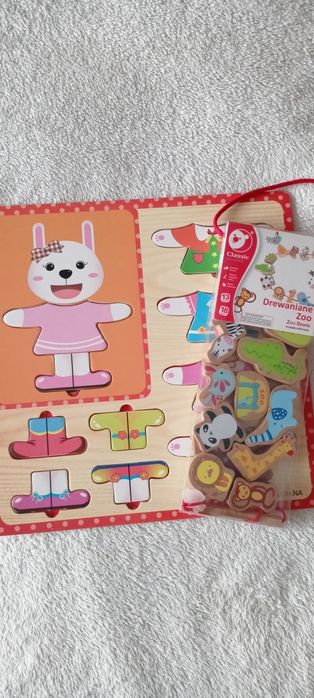 Zestaw zabawek drewnianych