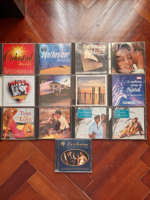 CDs musicais vários estilos a 0,50 euro cada.