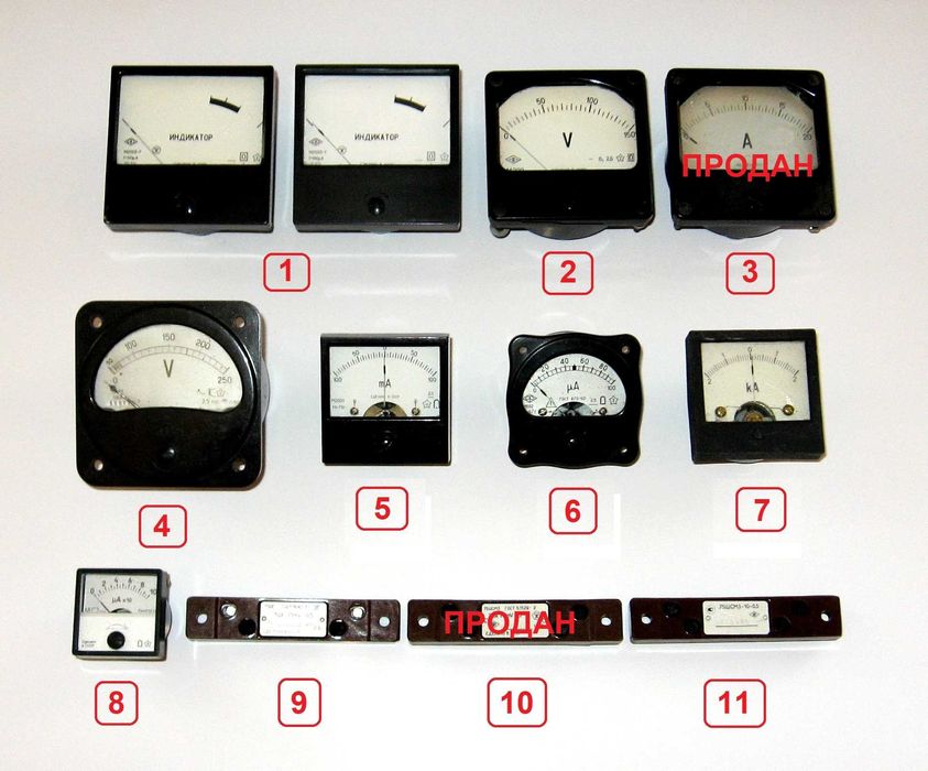 Вольтметры, амперметры, шунты