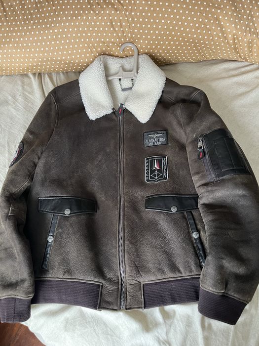 Aeronautica Militare куртка натуральна шкіра (овчина) L/XL   56/42
