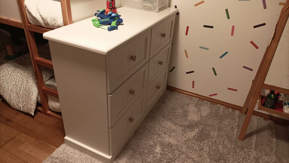 Cómoda feita à mão, madeira maciça da Oficina Rústica