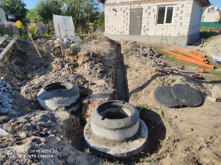Кільця бенонні, каналізація, водопровід