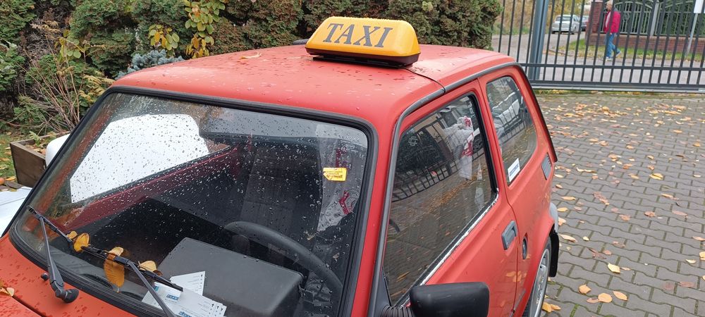 Fiat 126p kogut taxi maluch podświetlany