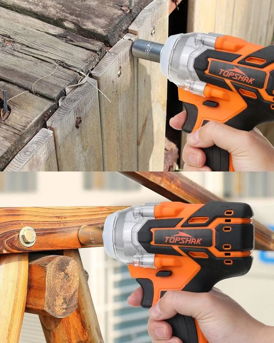 Máquina de Impacto sem escova 380N.M, com luz LED,  com  1 bateria