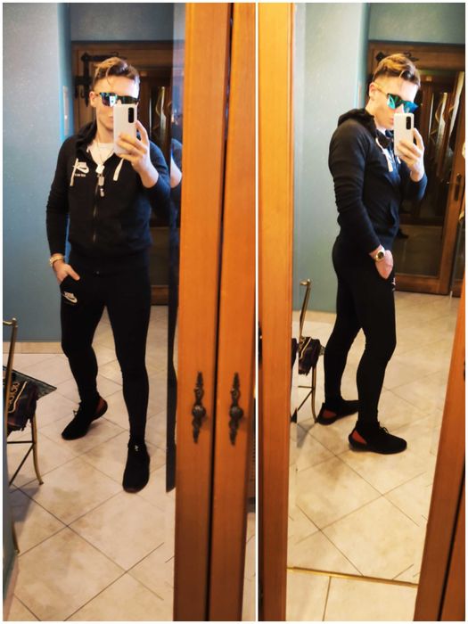 Nike - czarny komplet dresowy -rozm. M