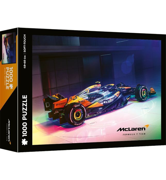 Puzzle 1000 elementów. Soft touch. Formuła 1. McLaren, Chrome Liver. Trefl