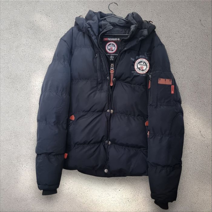 Czarna ocieplana kurtka męska Geographical Norway L