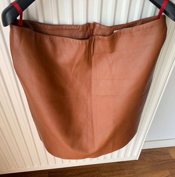 Tommy Hilfiger skorzana mini spodniczka rozmiar M