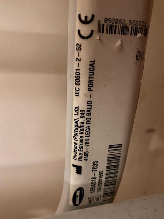 Cama Articulada Solteiro Invacare - Nova